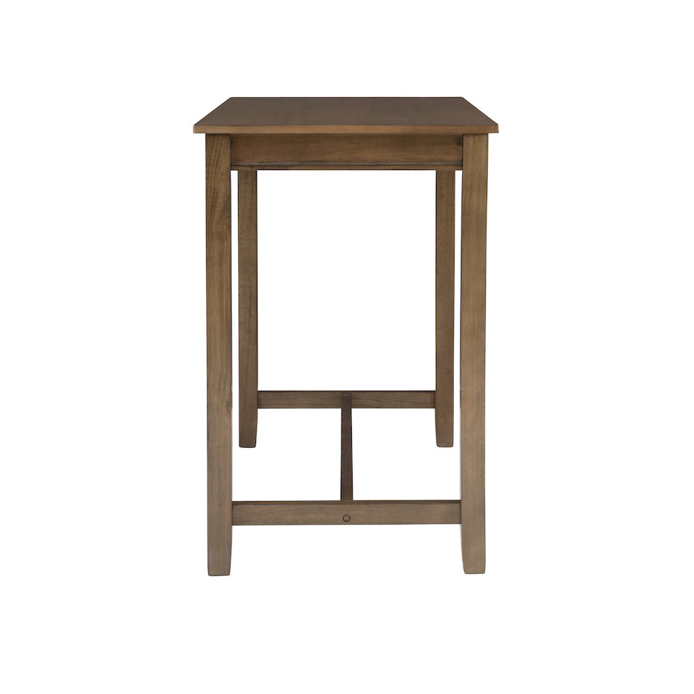 Claridge 36 Inch Counter Height Pub Table, Rustic Brown. Picture 5