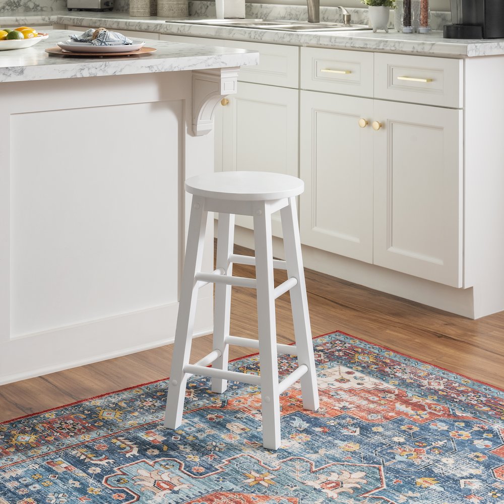 24 Inches Counter Stool White. Picture 5