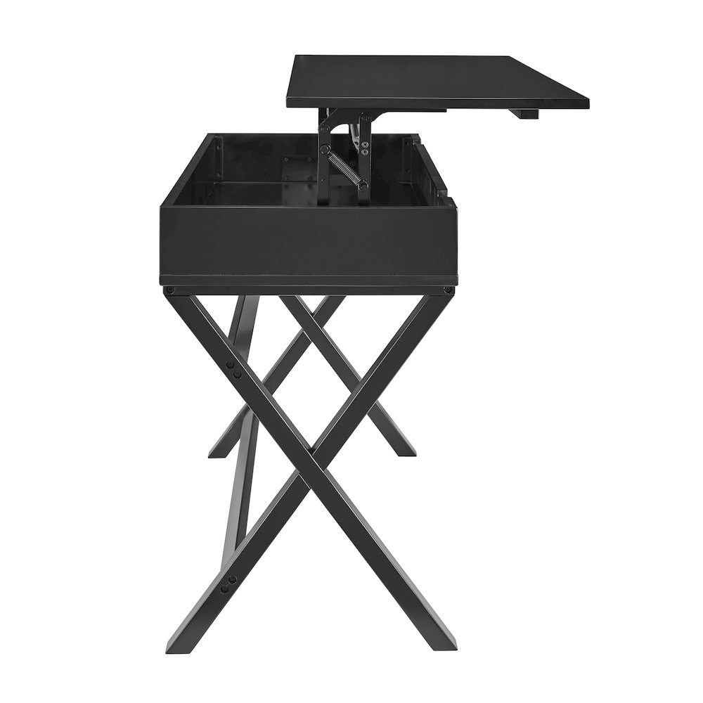 Peggy Lift Top Desk, Black. Picture 6