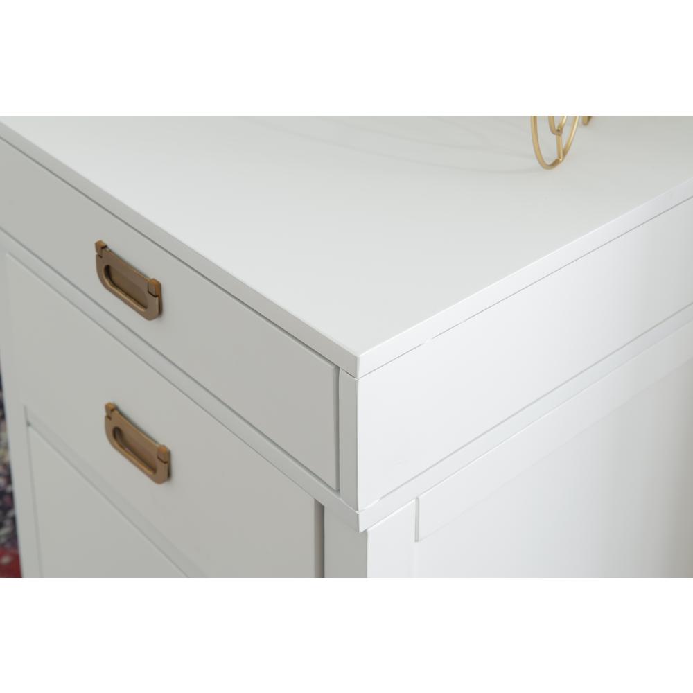 Peggy Side Storage Desk White. Picture 19