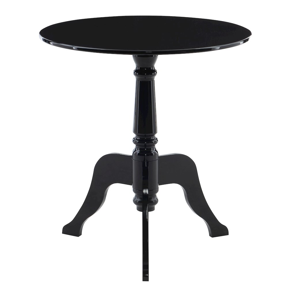 Black Acrylic End Table. Picture 2