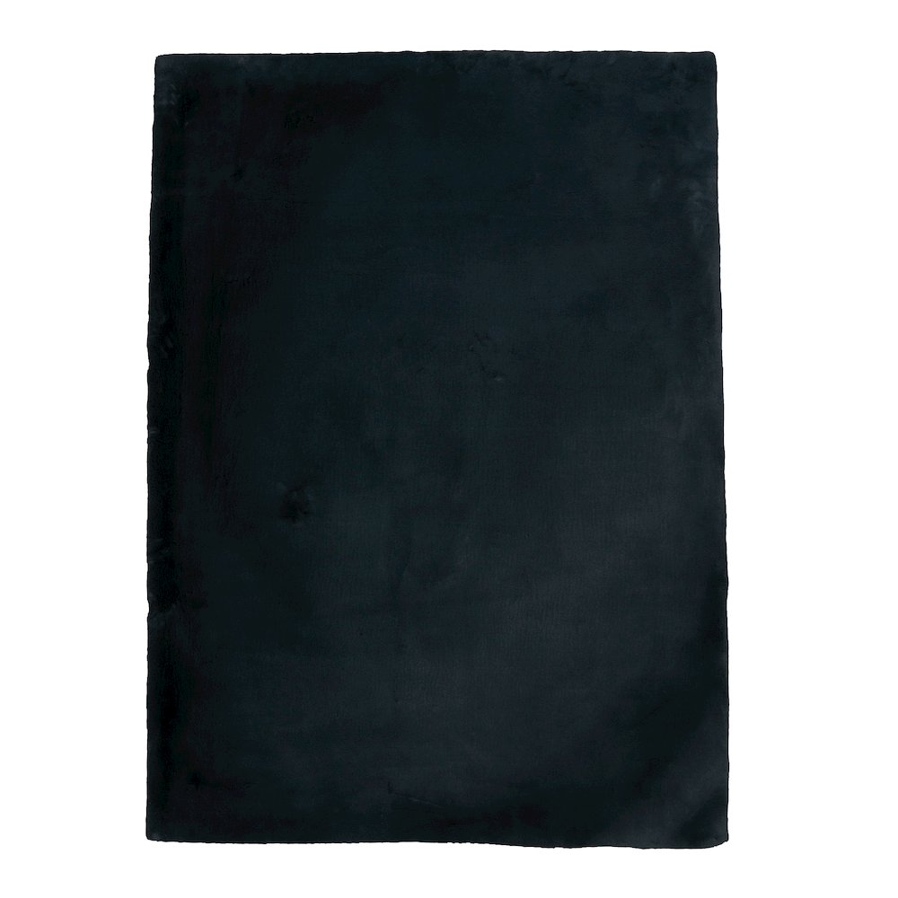 Maven Faux Rabbit Charcoal 3x5, Rug. Picture 1