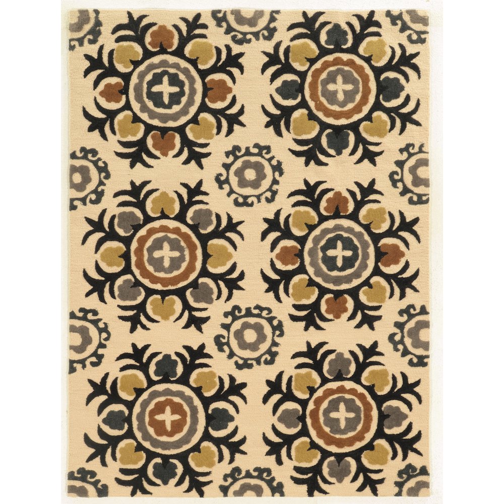 Trio Suzanni Ivory & Multi 5x7, Rug. Picture 1