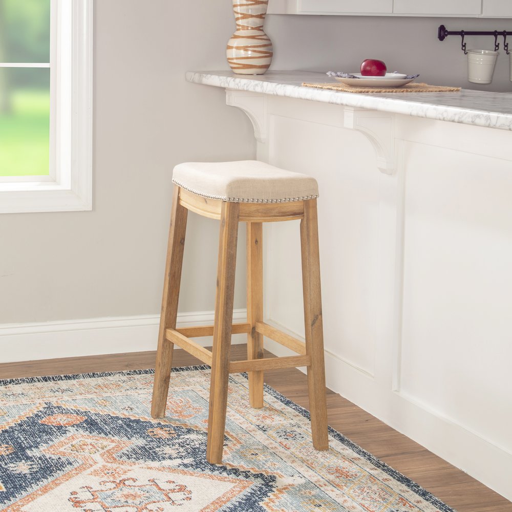 Claridge Acacia Bar Stool. Picture 3