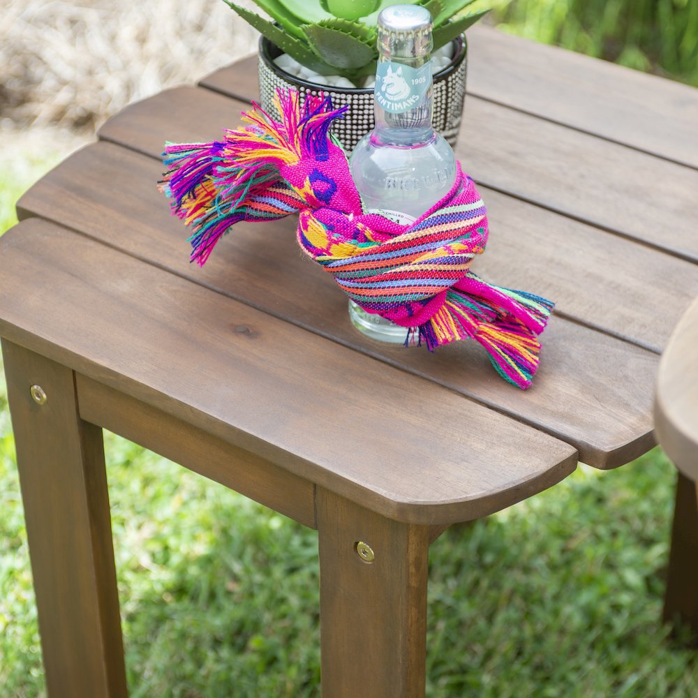 Acorn Finish Adirondack End Table. Picture 3
