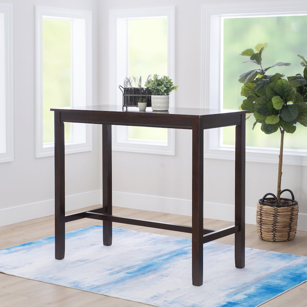 Claridge 42 Inch Bar Height Pub Table, Walnut. Picture 2