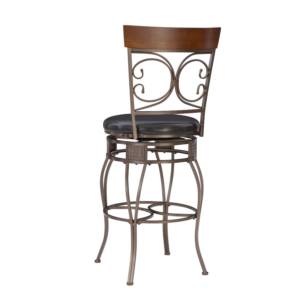 Big and Tall Back to Back Scroll Barstool. Picture 10