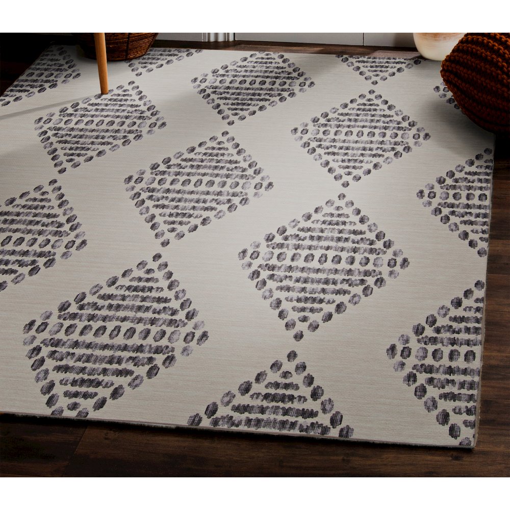 Outdoor Washable Navarre Ivory & Brown 5' X7', Rug. Picture 1