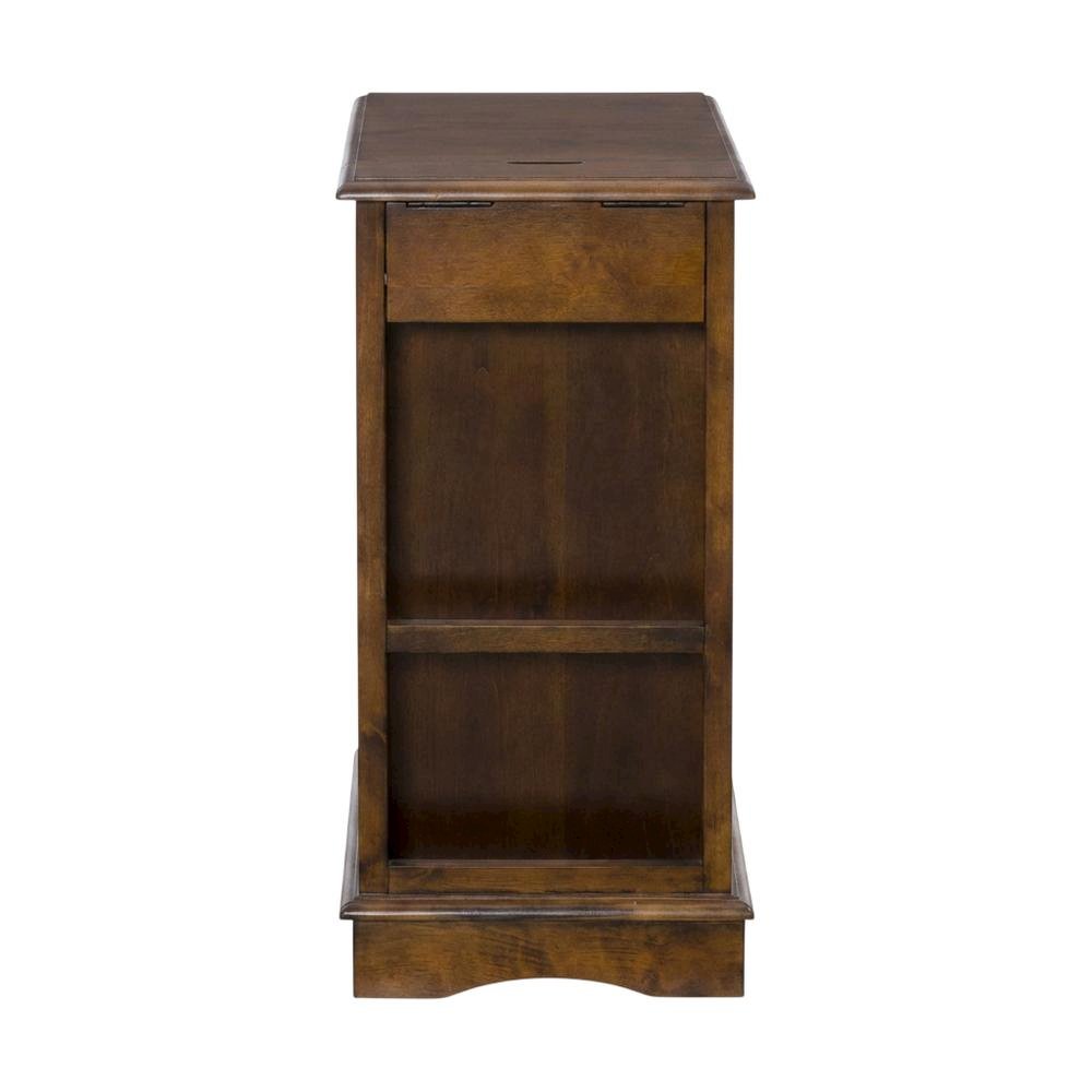 Hazelnut Accent Table with Stylish Surface and Compact Design. Picture 4