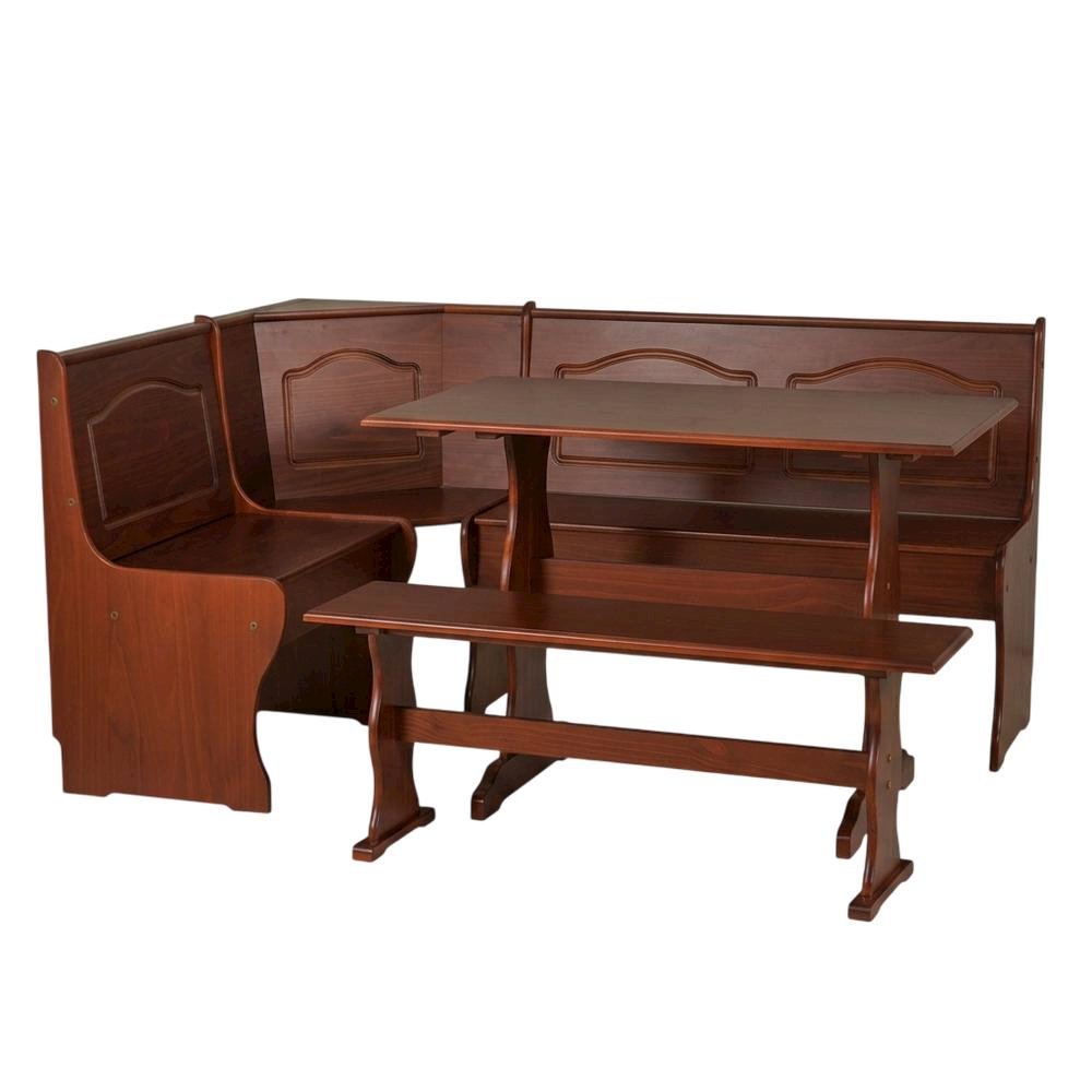 Walnut Dining Furniture Set with Sturdy Frame and Elegant Finish. Picture 5