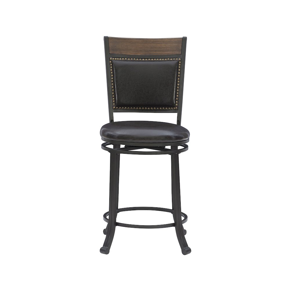 Franklin Swivel 24 inch Counter Stool Brown. Picture 1