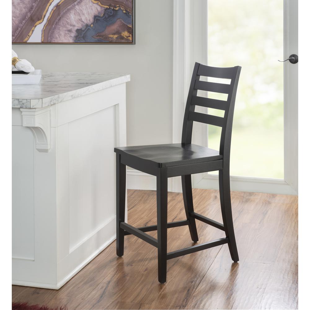 Flynn Counter Stool Black Set Of 2. Picture 6