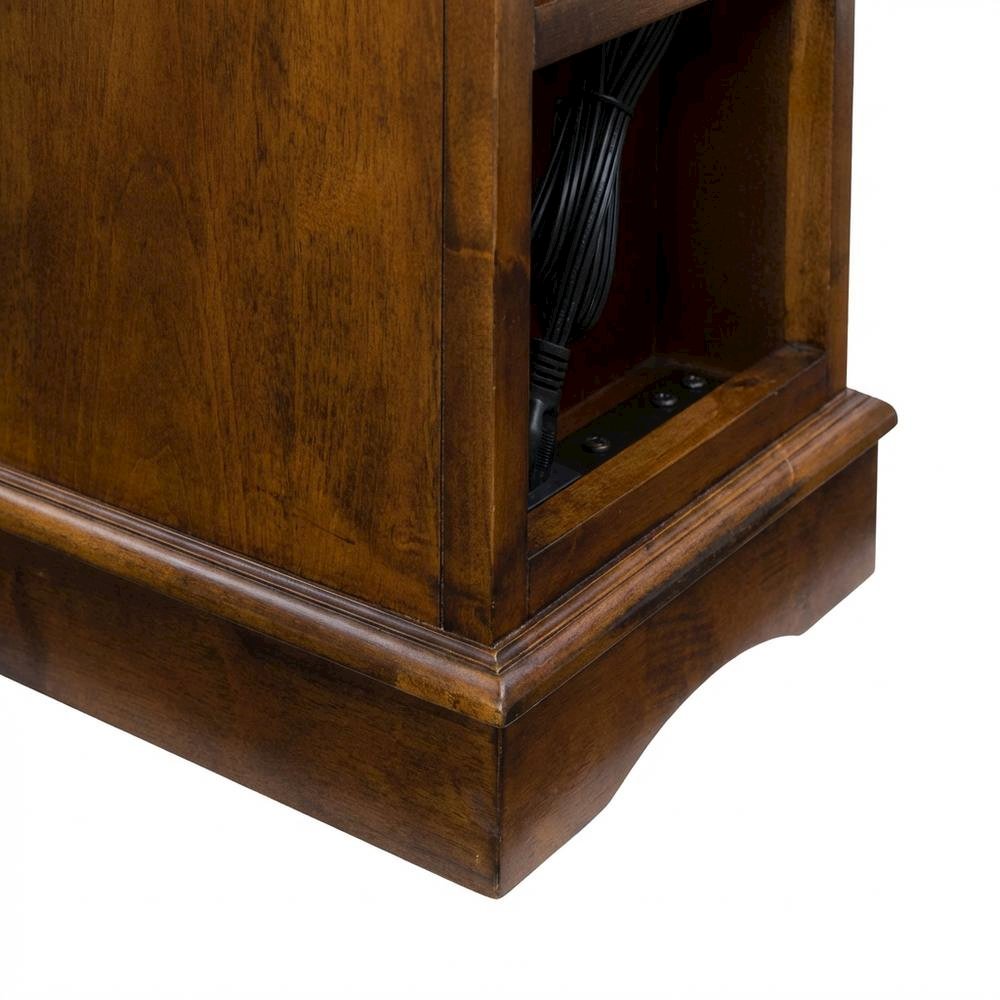 Hazelnut Accent Table with Stylish Surface and Compact Design. Picture 5