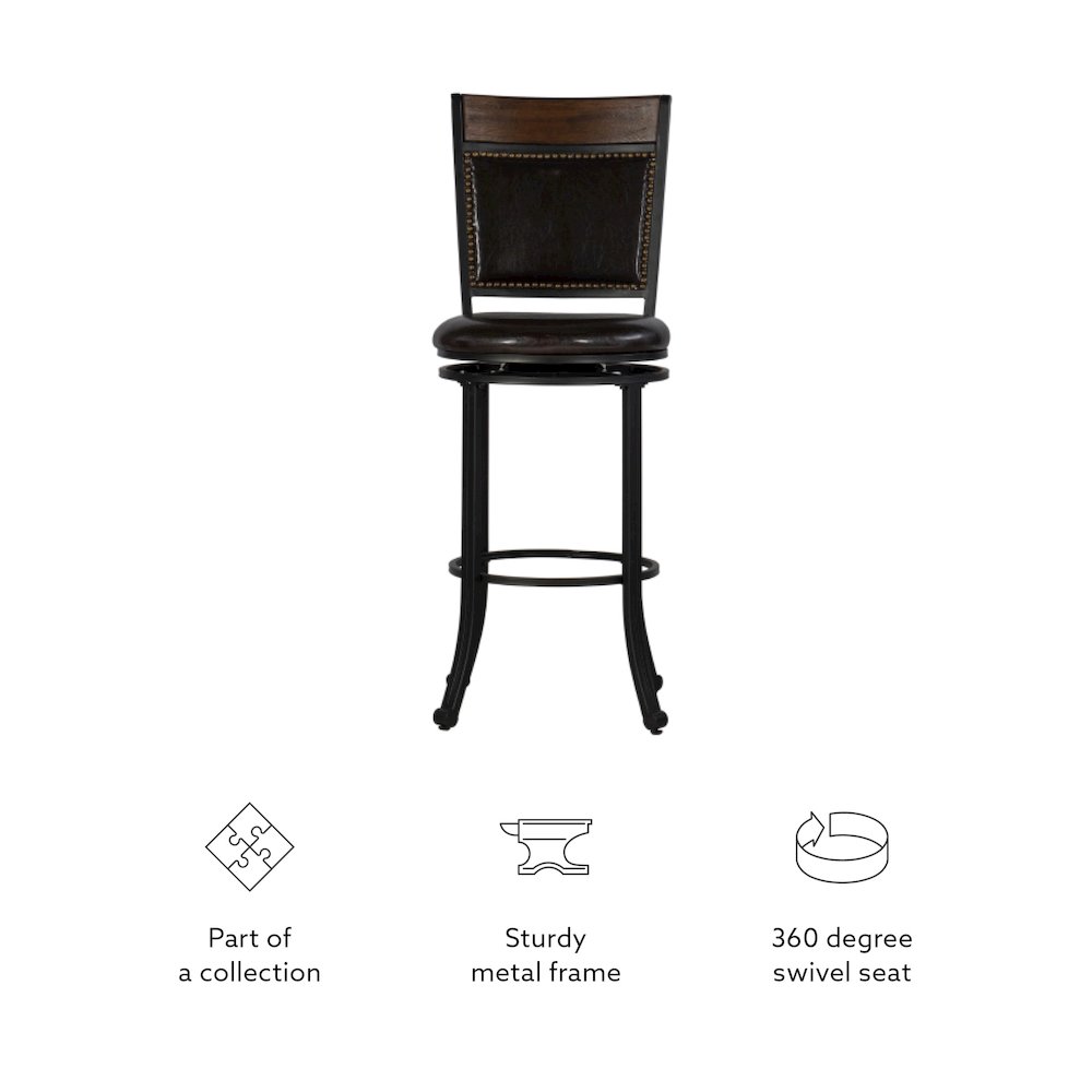 Franklin Swivel Bar Stool. Picture 10
