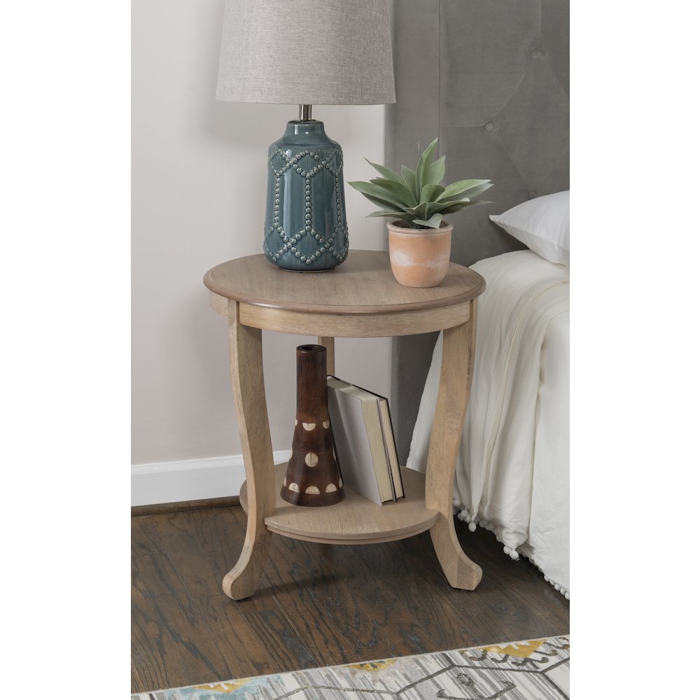 Aubert Accent Side Table, Natural. Picture 3