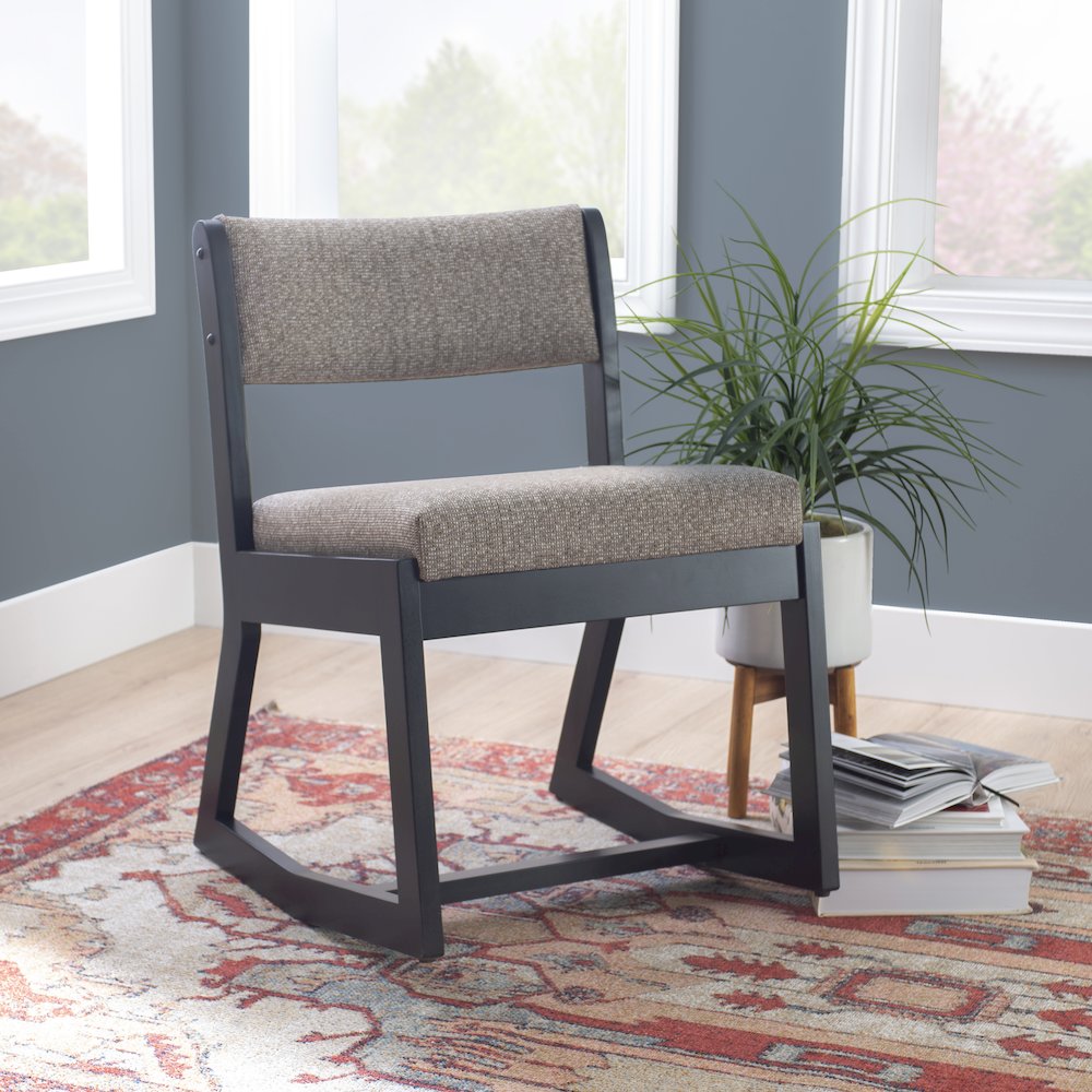 Callum 2 Position Sled Base Chair Black Stone. Picture 2