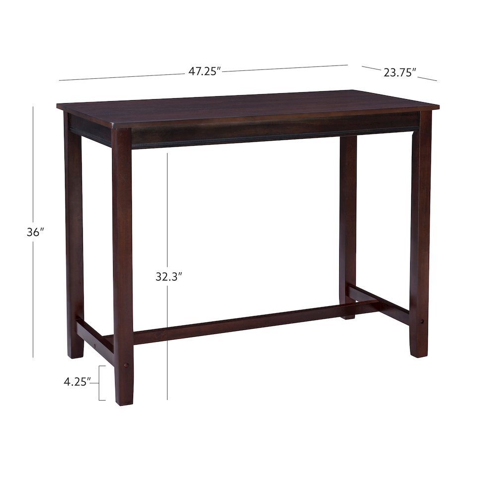 Claridge Counter Pub Table Brown. Picture 13
