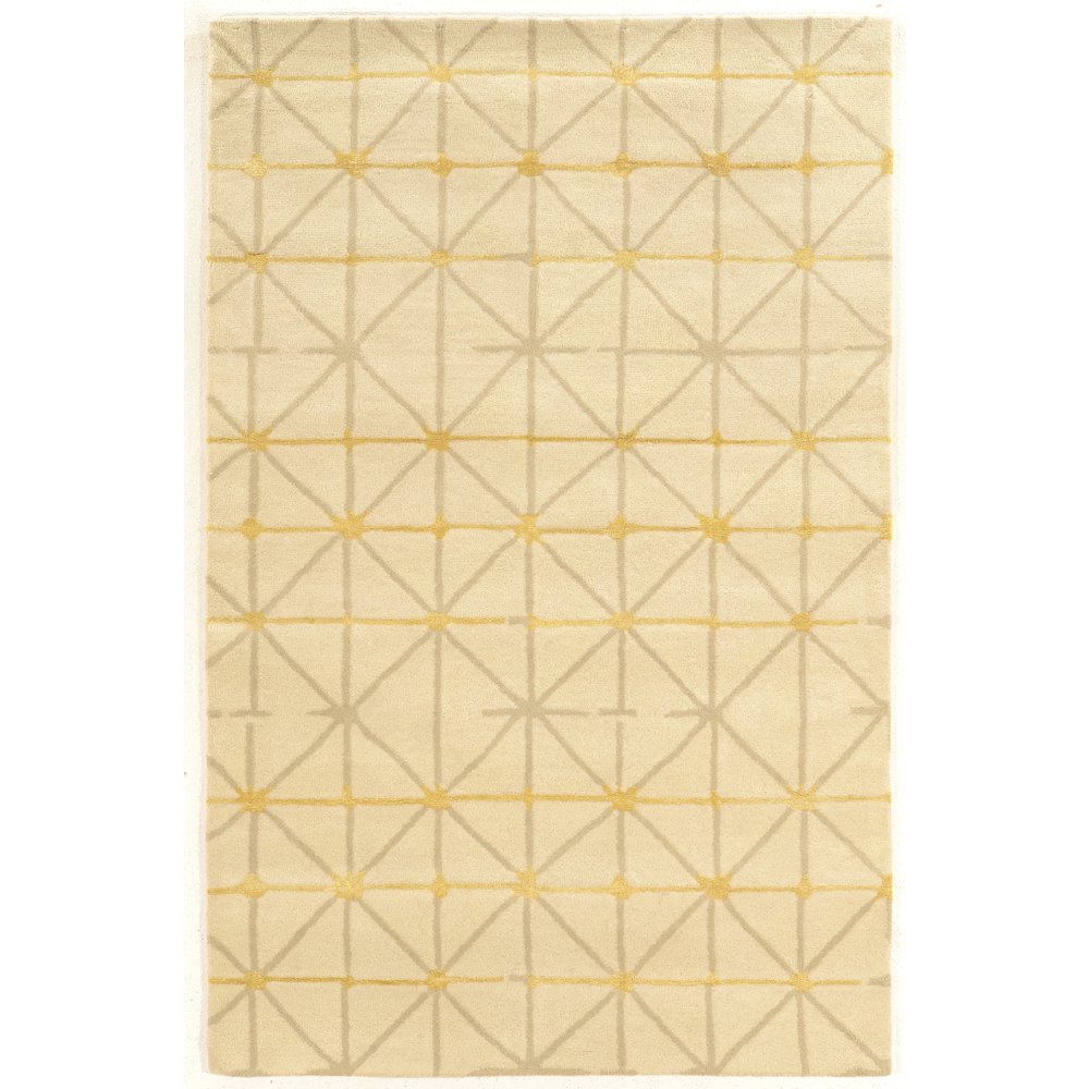 Aspire Wool Pane Ivory & Grey 8x11, Rug. Picture 1