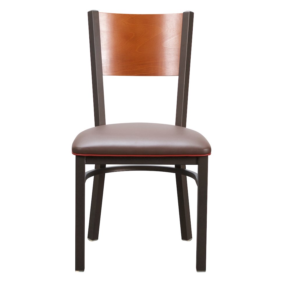 Elmer Side Chair Brown Set Of 2. Picture 1
