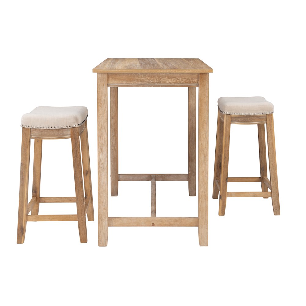 Claridge 3Pc Counter Set Natural. Picture 4