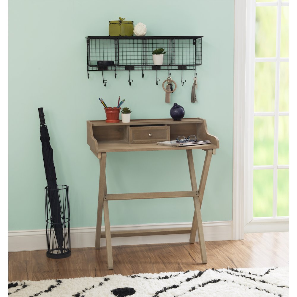 Coy Rustic Brown Folding Desk. Picture 5