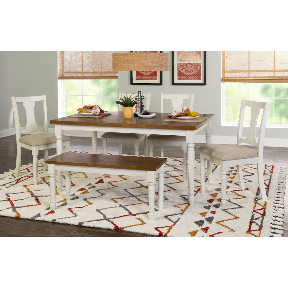 Willow 6 PC Brown Dining Set. Picture 5