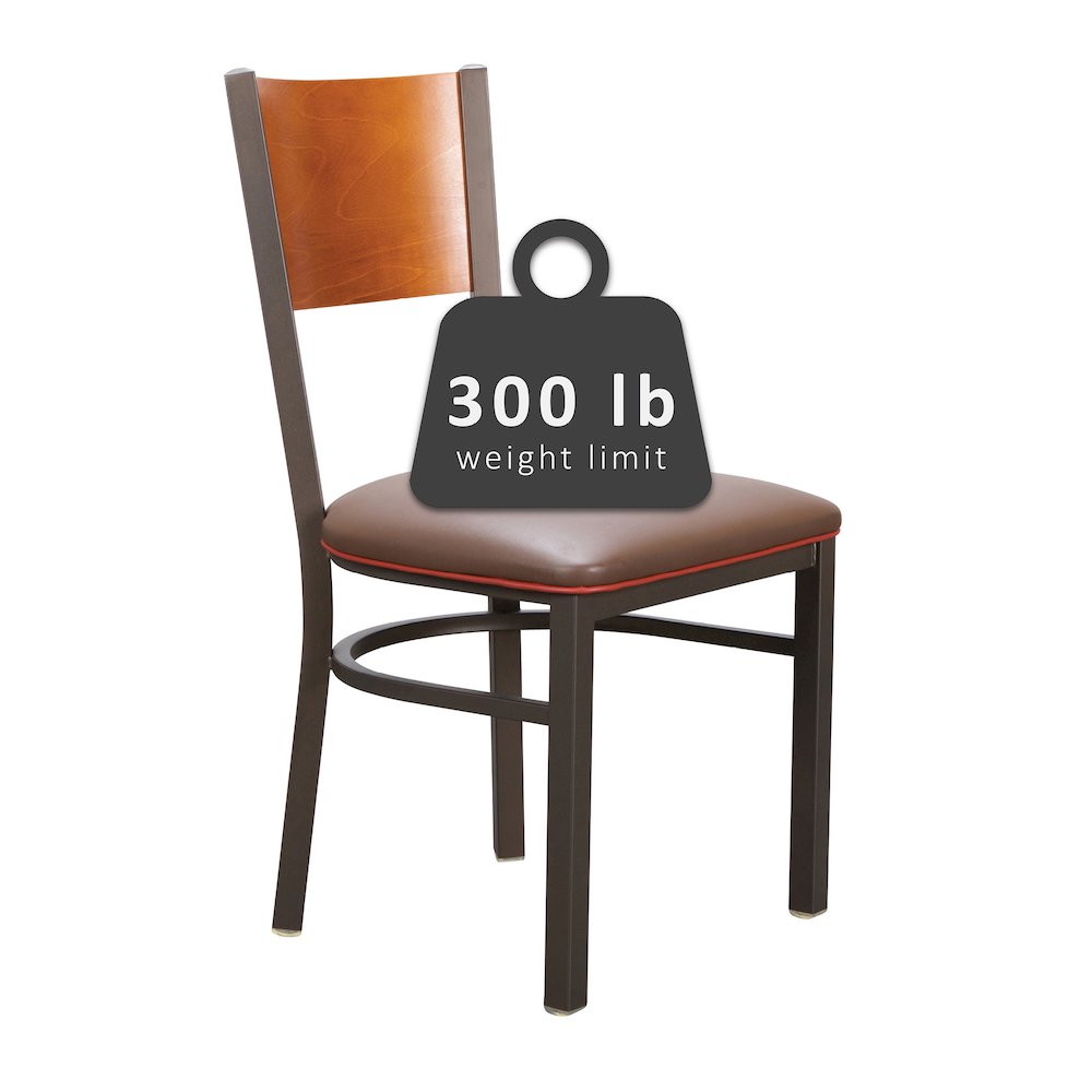 Elmer Side Chair Brown Set Of 2. Picture 12