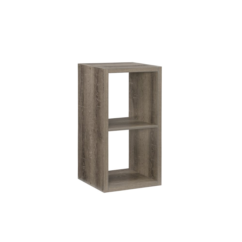 Galli 2 Cubby Storage Cabinet Grey. Picture 1