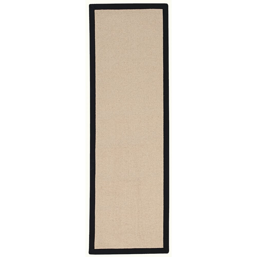 Athena Natural & Black 2.6x12, Rug. Picture 1