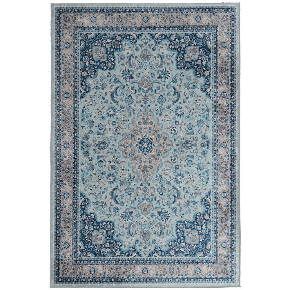 Emerald Barton Blue & Ivory 3.3x5, Rug. Picture 1