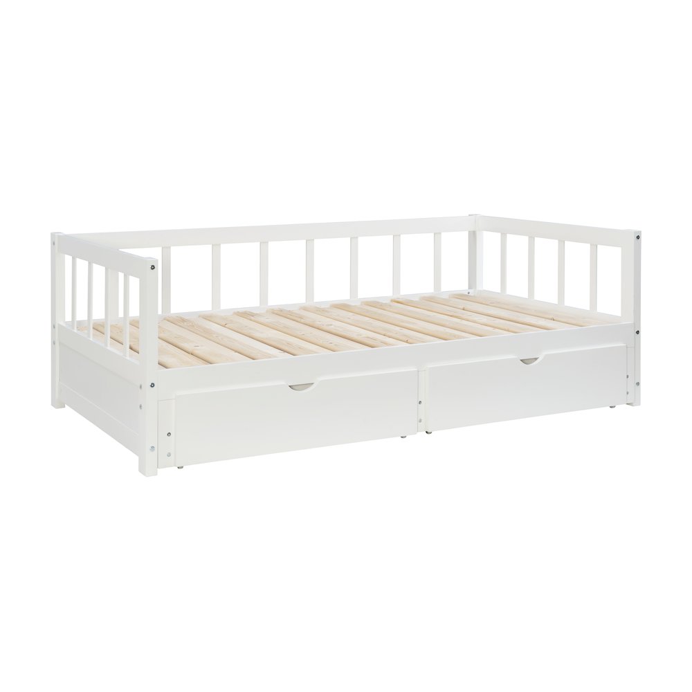 Hadley Storage Trundle Daybed, White. Picture 1