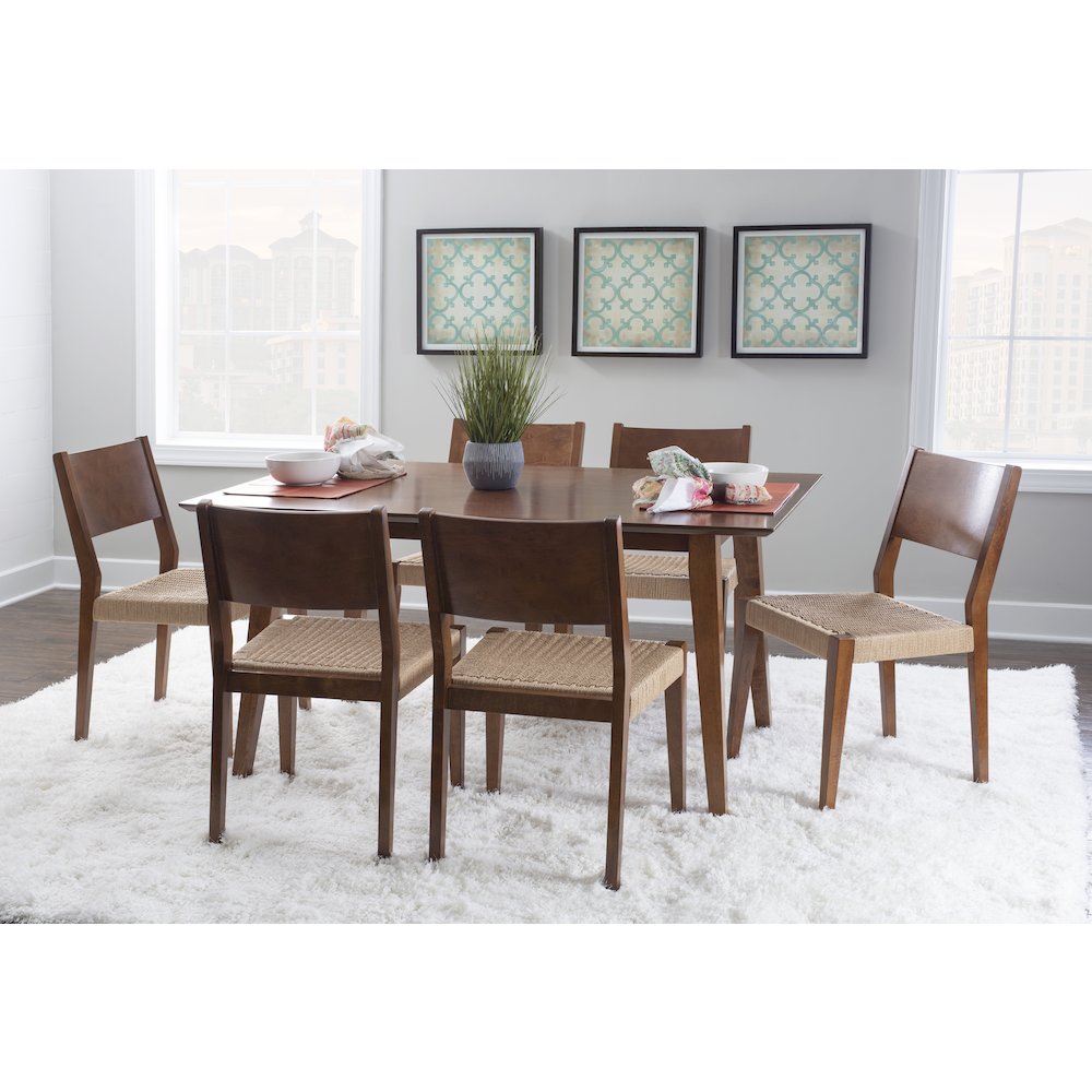 Cadence 7Pc Dining Set Brown. Picture 4