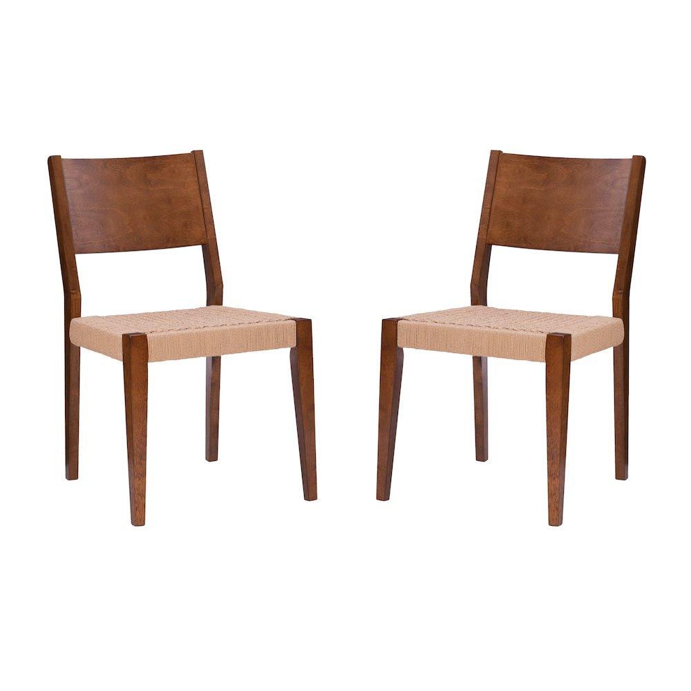 Cadence Dining Chair Brown Set Of 2. Picture 7