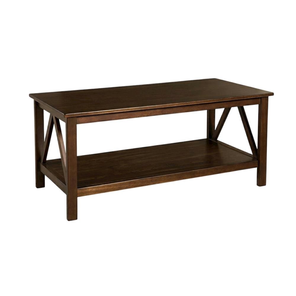 Antique Tobacco Coffee Table with Sturdy Wooden Top and Modern Design. Picture 1