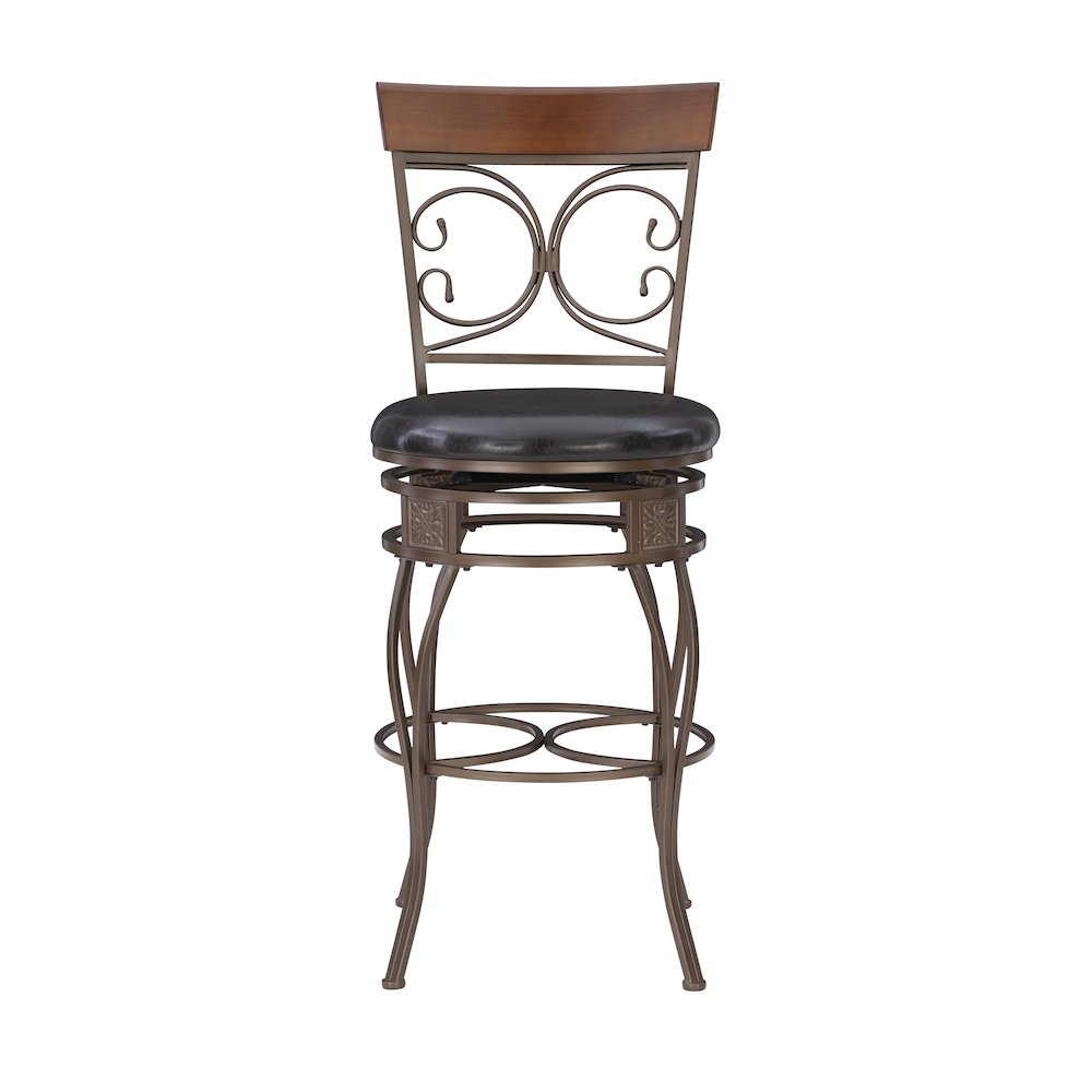 Big and Tall Back to Back Scroll Barstool. Picture 2