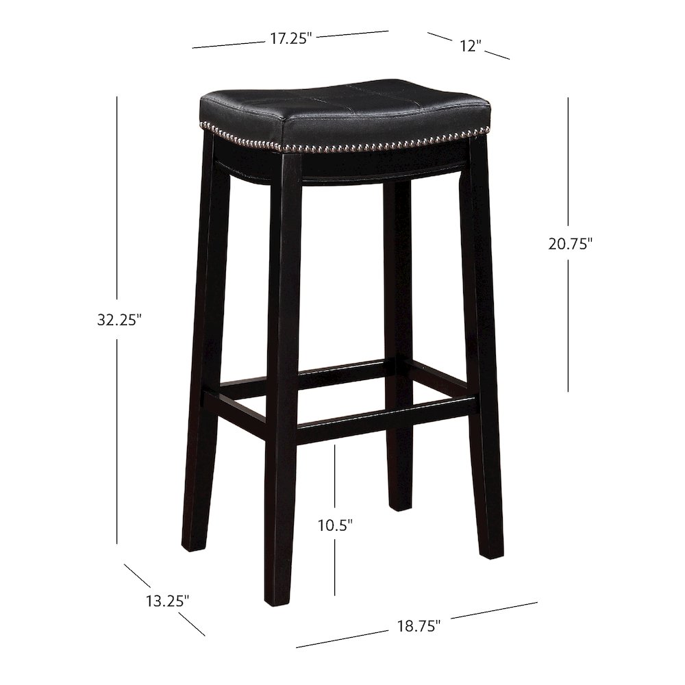 Claridge 2 Pk Black Bar Stool. Picture 9