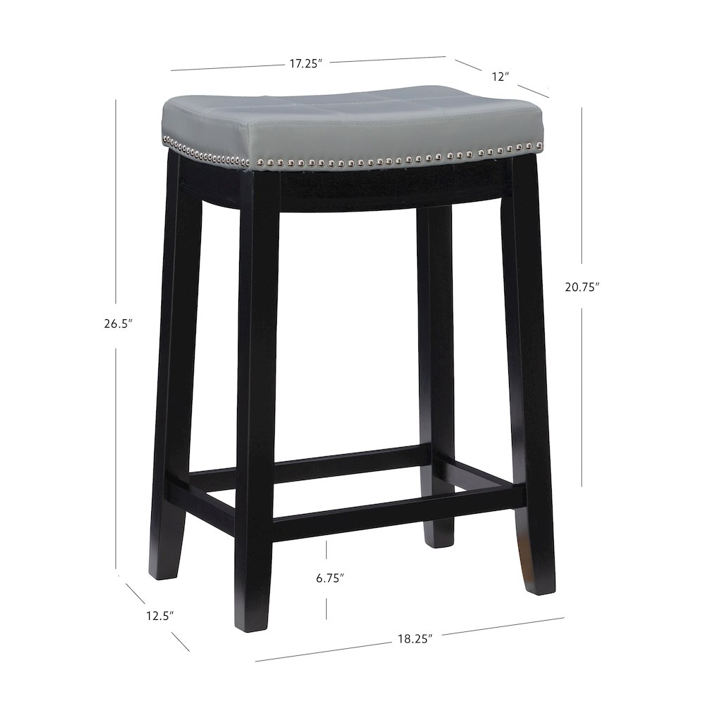 Claridge Gray Counter Stool. Picture 15