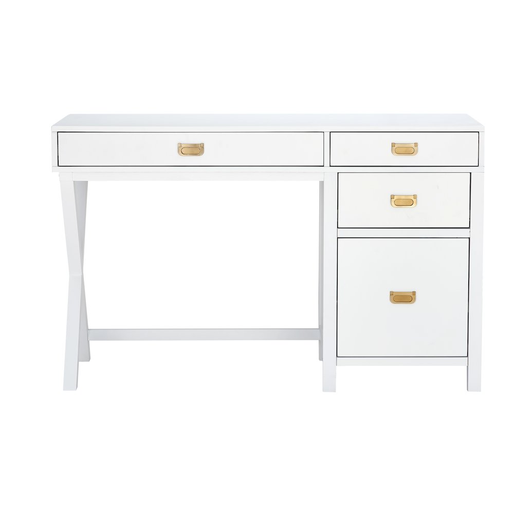 Peggy Side Storage Desk White. Picture 2
