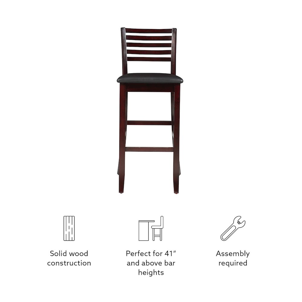 Triena 30 In Ladder Bar Stool. Picture 12