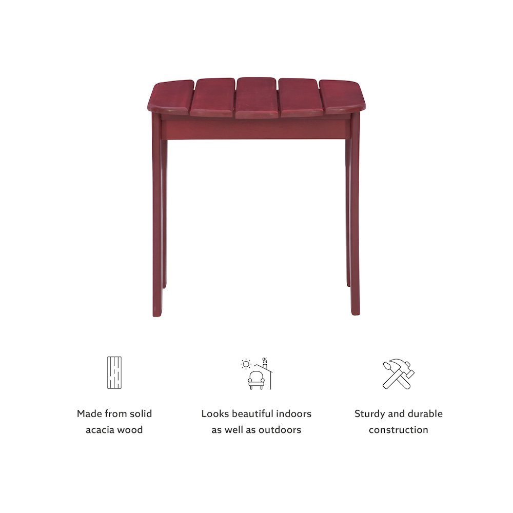 Red Adirondack End Table. Picture 13