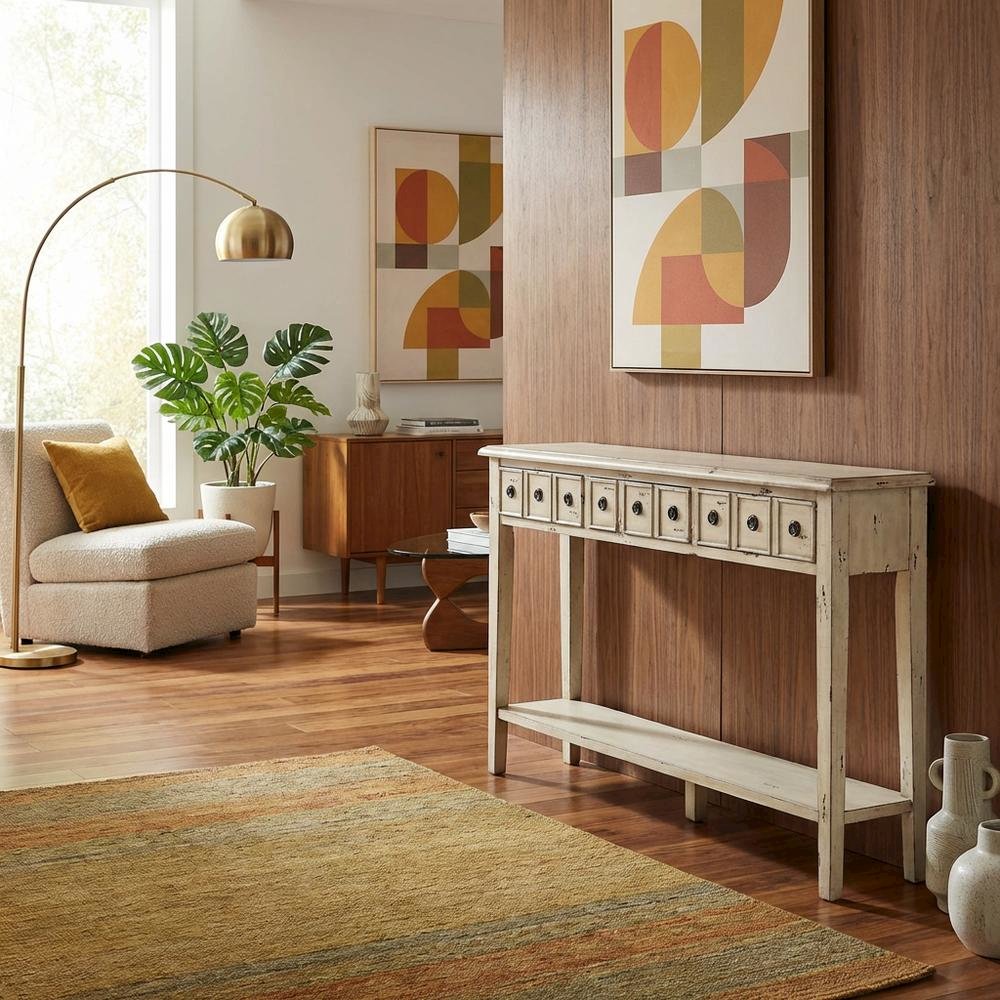 Long Console in Sleek Finish with Modern Design and Sturdy Construction. Picture 3
