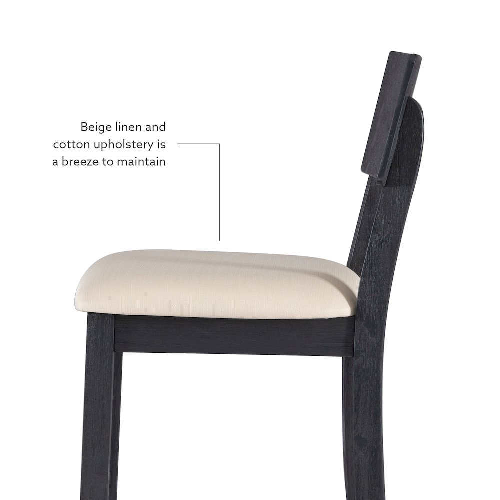 Jorissen Barstool Dark Charcoal. Picture 9