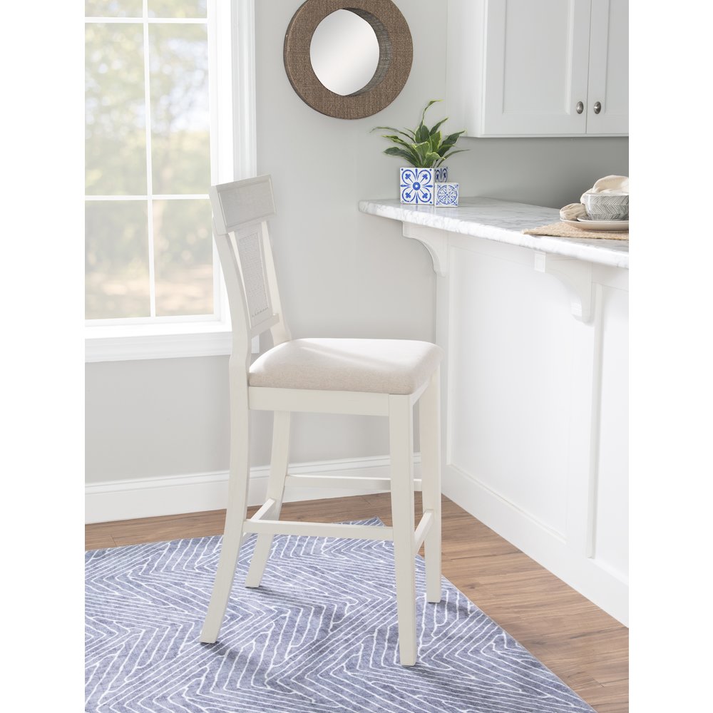 Rylan Bar Stool Creamy White. Picture 3
