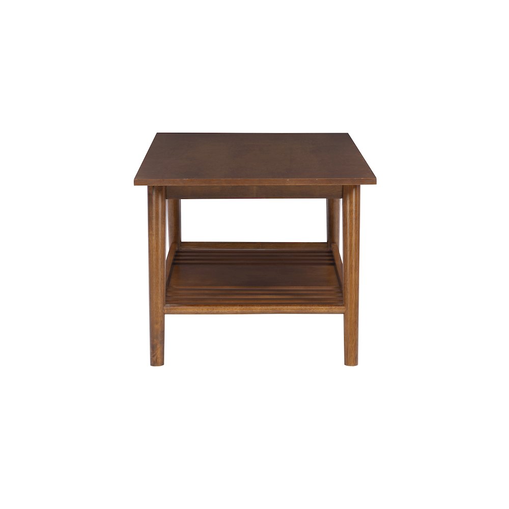 Charlotte Coffee Table With Shelf, Walnut Brown. Picture 4
