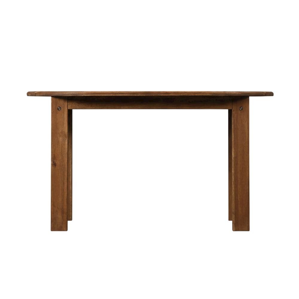Brown Acacia Wood Outdoor Coffee Table With Solid Construction And Slim Profile. Picture 4