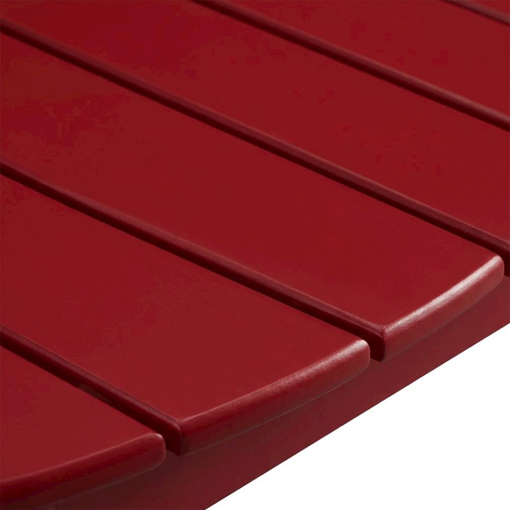 Red Outdoor Coffee Table With Solid Wood And Acacia Finish. Picture 5