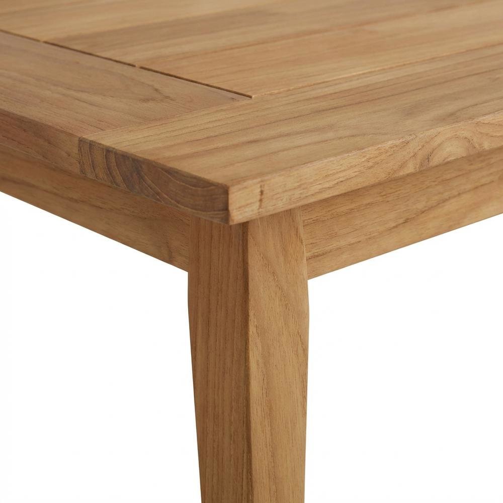 Teak Outdoor Coffee Table With Finish And Midcentury Modern Style. Picture 6