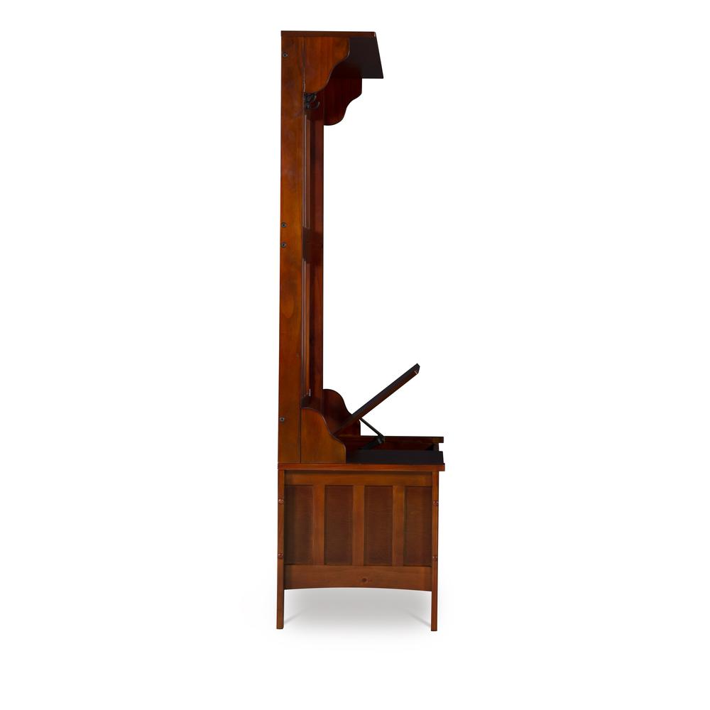Hall Tree With Storage Bench. Picture 27