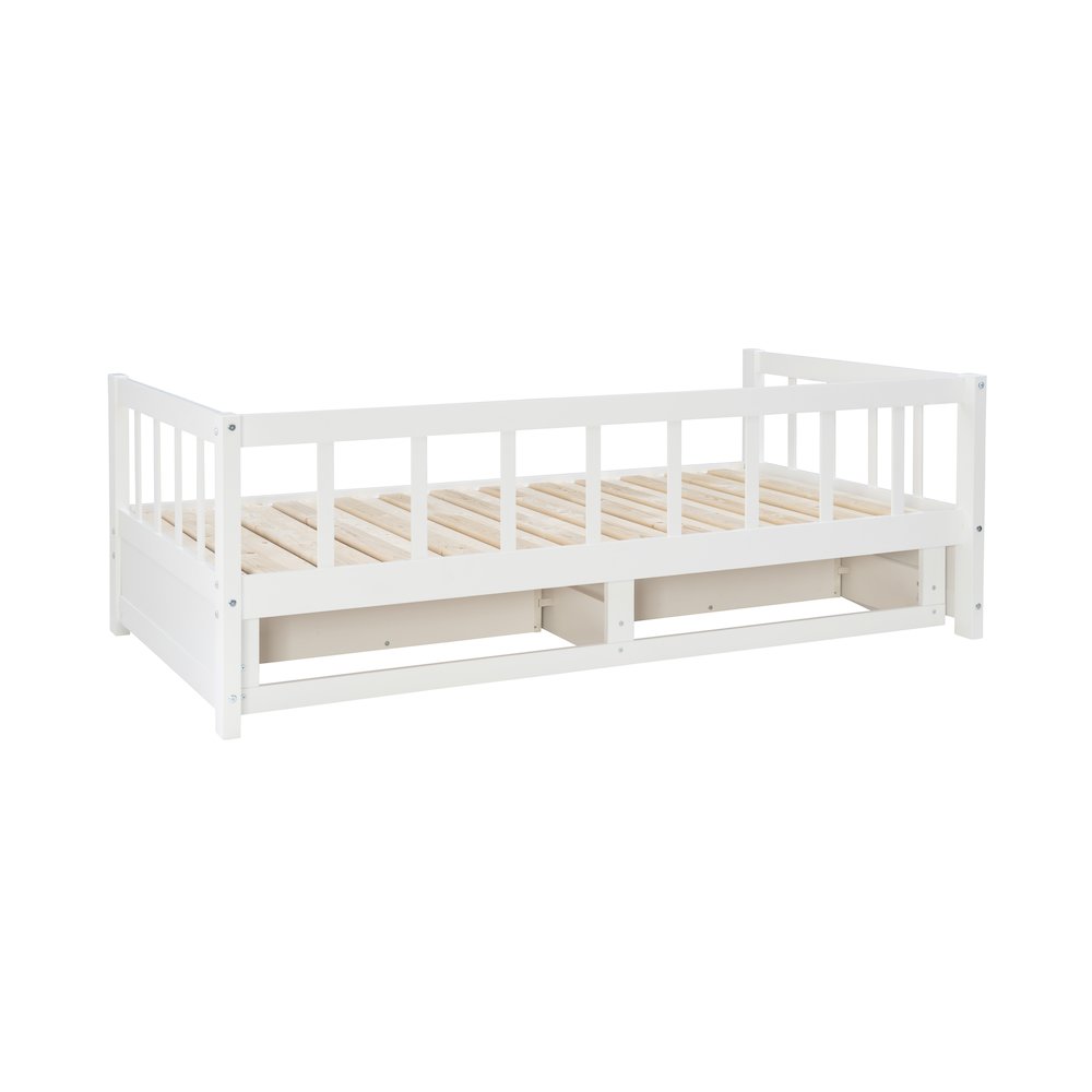 Hadley Storage Trundle Daybed, White. Picture 14