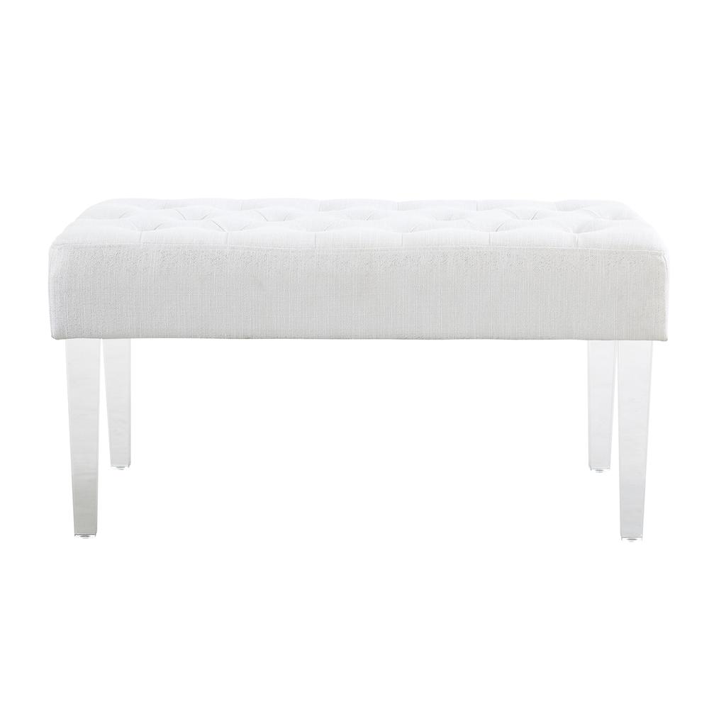 Ella Glitz Acrylic Leg Bench. Picture 12